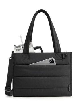 BAGSMART 14L Puffer Shoulder Bag Women Lightweight Tote Crossbody